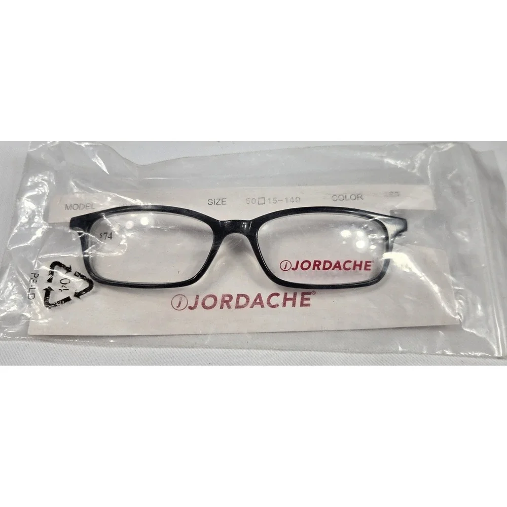 Jordache JD106 Eyeglasses Frames Slate Cream 50 15 140 Rectangle NWT Office